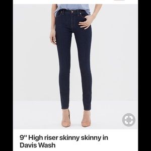MADEWELL High Riser Skinny Skinny Jeans 9”